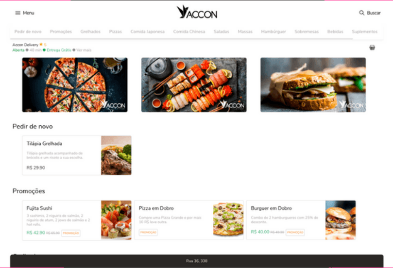 Accon, restaurant ordering platform