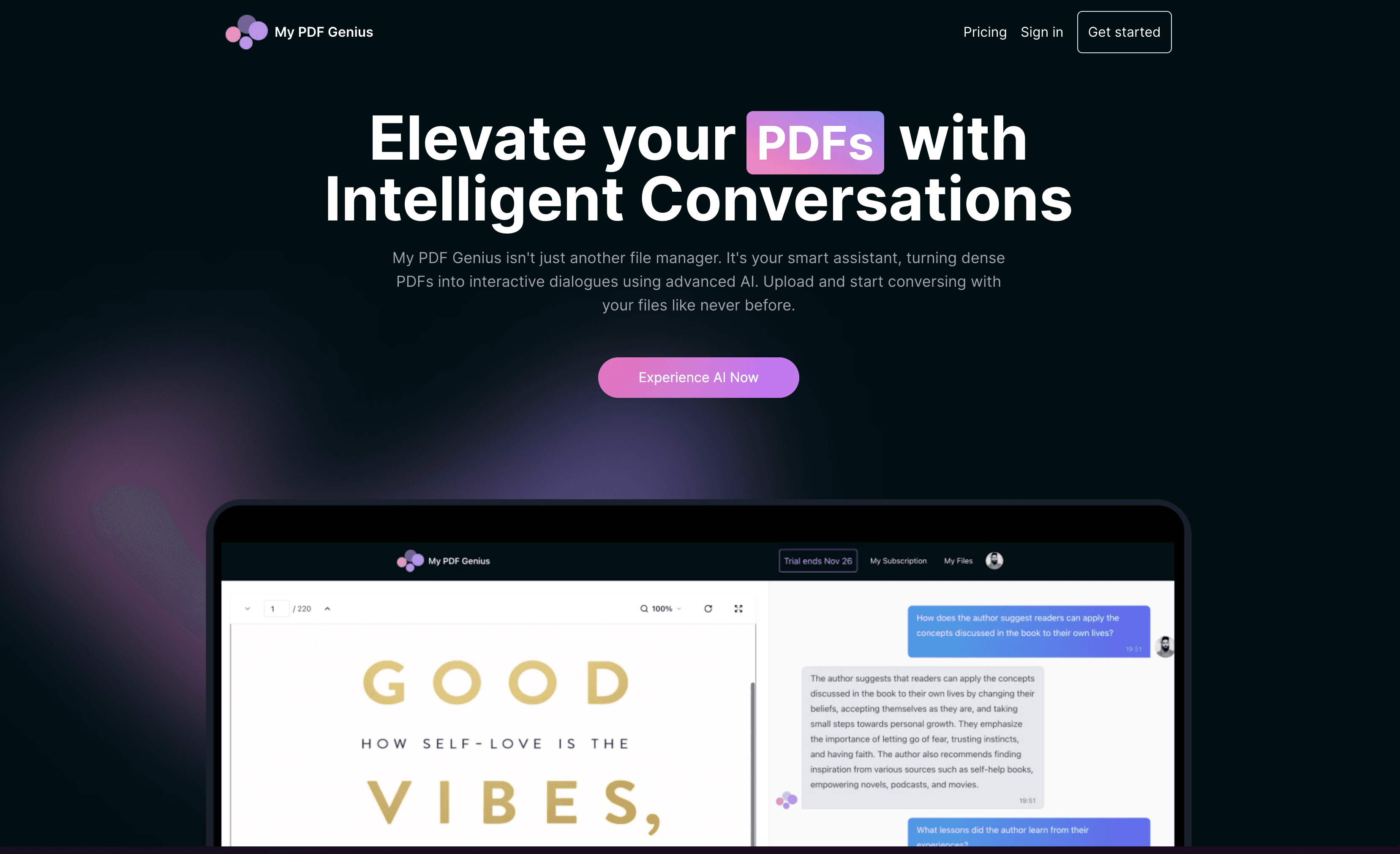 My PDF Genius, chat with your PDFs